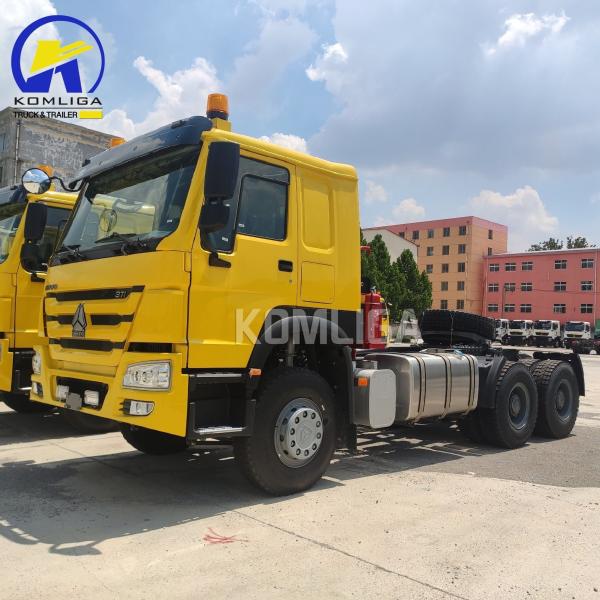 Tires and ≤5 Seats 6X4 Heavy Duty Truck Tow Head Tractor Truck for Manufacturing