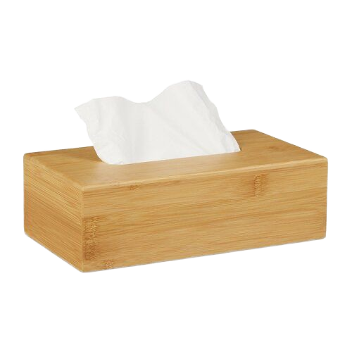 Modern Design Custom Logo Bamboo Tissue Box Hotel Amenity Storage Organizer Wood Dispenser for Advertising Gift Bulk