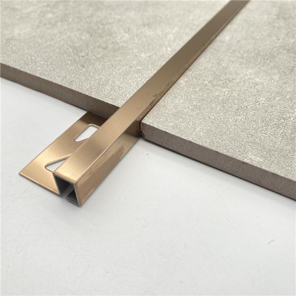 Stainless Steel U Channel Decorative Brass Profile Floor Inlay Ss Gold Tile Trim Floor Trim