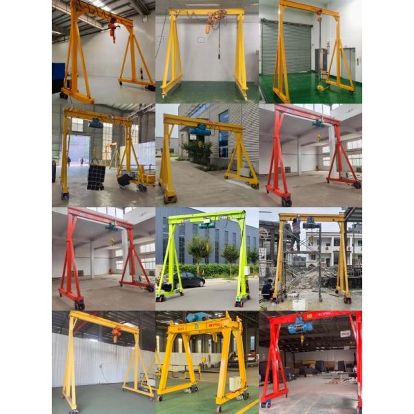 Assembled Liftable Gantry Crane 0.5~5Ton High Efficiency Structural Steel for Outdoor Use
