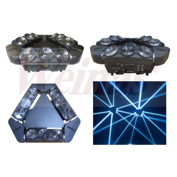 9 Spider Led Beam Moving Head Light Eyes 9*12w RGBW 4in1 Stage LED Beam Moving Head Light Unlimited Rotating Head