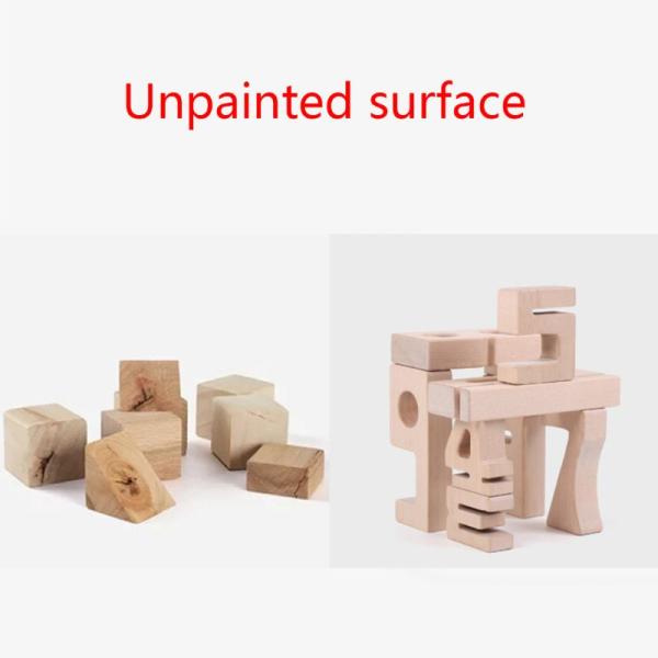 Номер Jenga баланса деревянный преграждает строительные блоки игрушек 16cm слон деревянные