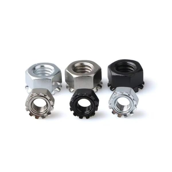 1/4 1/2 1/8  Carbon steel Galvanized Blue K Nut Customized Iron Kep nuts SS304 SS316 K NUT