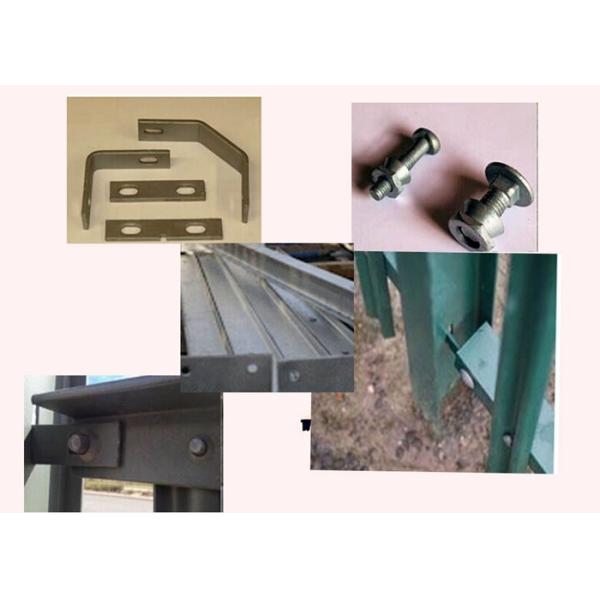 Free Standing Metal Palisade Fencing Decorated For Buildings / Courtyard 100x55mm Post