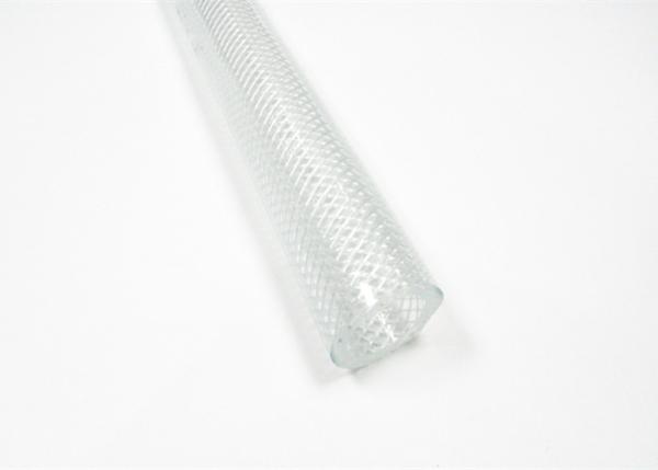 Clear Reinforced Pvc Braided Hose , Plastic Braided Hose Pipe With Folding Resistance
