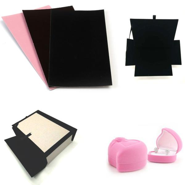 Coated Velvet Flocked Paper Laminated Grey Board For Gift Wrapping Packaging