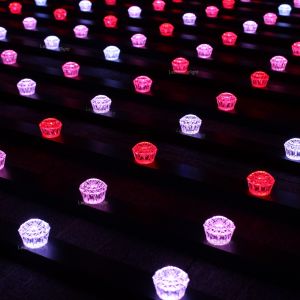 IP65 D40mm DMX SPI Control RGB LED Crystal Lights for Nightclub Shop Decoration