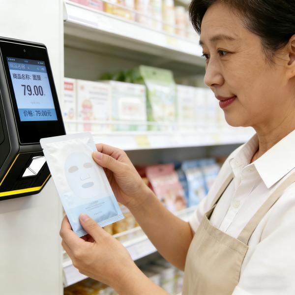 Android Windows OS Barcode Scanner and POS Terminal with 10.1 Inch Display and 2D Omnidirectional Scanning