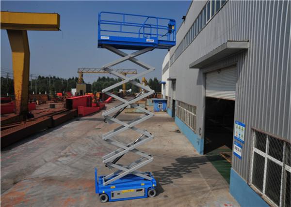 AC Driven System Hydraulic Scissor Lift For Aerial Maintain Low Noise No Emission