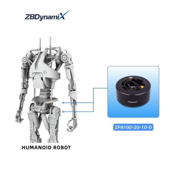 ZBDynamiX ZPA100-20-10-D High-Torque Planetary Joint Actuator | 170 Nm Peak Torque, 10:1 Reduction Ratio