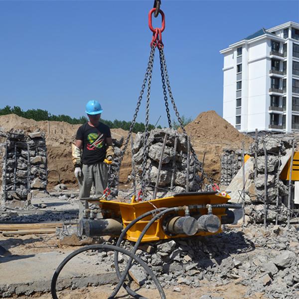 Equipamento de construção KP500S cortador vibratório martelo hidráulico quadrado cabeça de pilha quebra