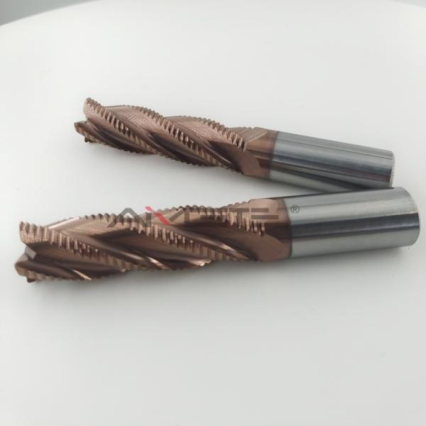 TiSiN Coated Carbide Roughing End Mills Solid Carbide Cutting Tool Fo High Temperature