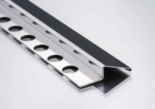 Inside Corner Stainless Steel Metal Bullnose Border Edge Trim 2.5m