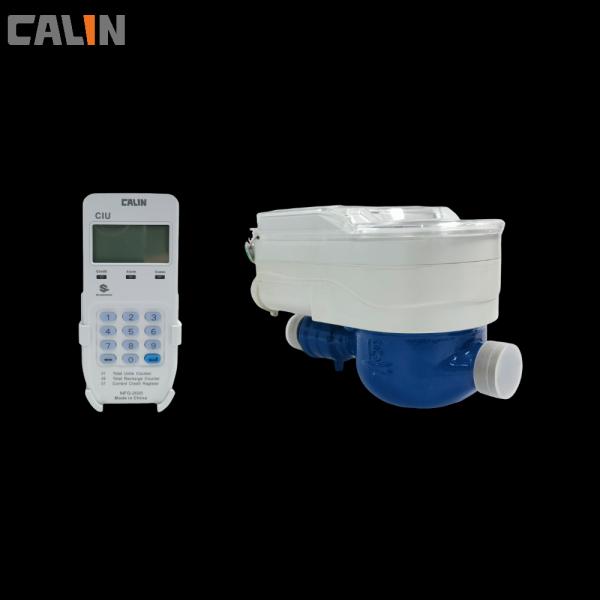 Contador del agua de cobre amarillo del pago adelantado de CashWater STS de la batería de CIU