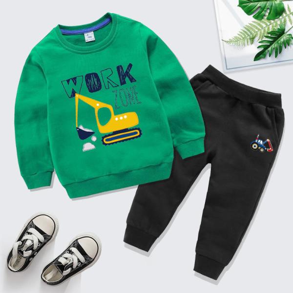 Sports Children'S Outfit Sets Casual Gold Velvet Two Piece