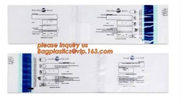 Bank Tamper Evident Security Bag/Secure Courier Bag Wholesaler/Clear Plastic Security Bags, Bank Cash Bag Polyester Bags
