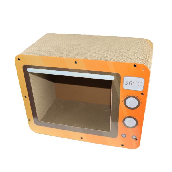 Прочная милая коробка Scratchers кота сбрасывает стресс защищает мебель на большие коты 44CM