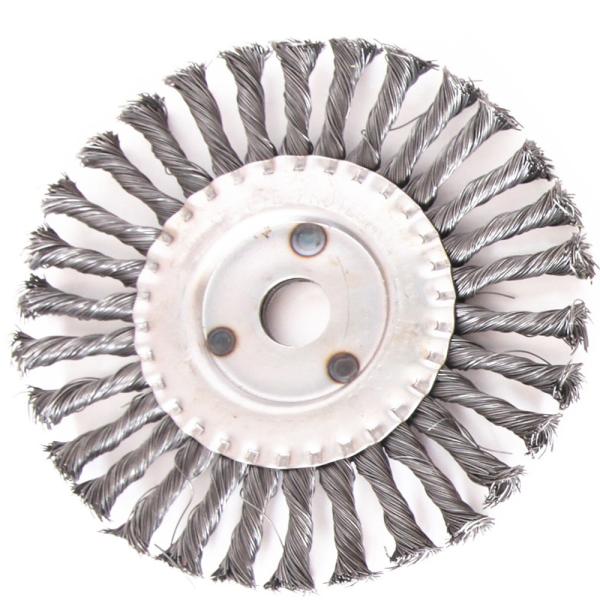 Single Section Spare Washer Knotted Wire Wheel Brush Alloy Sponge Surface