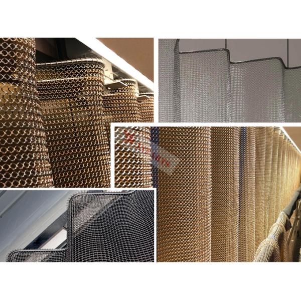 Бронзовый занавес 1.5кс15мм сетки кольца цвета для конструкции магазина