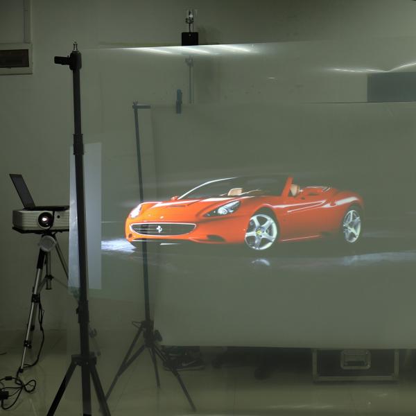 Transmittance élevée arrière transparente du film 92% de projection pour la publicité