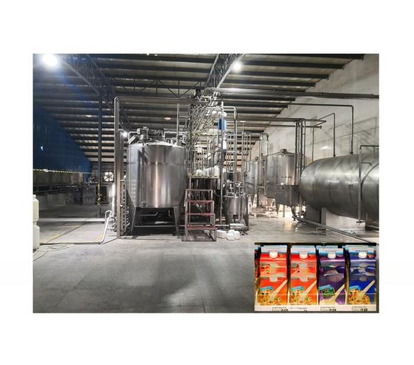 Linha de processamento de leite de soja orgânico com material de aço inoxidável 304/316L