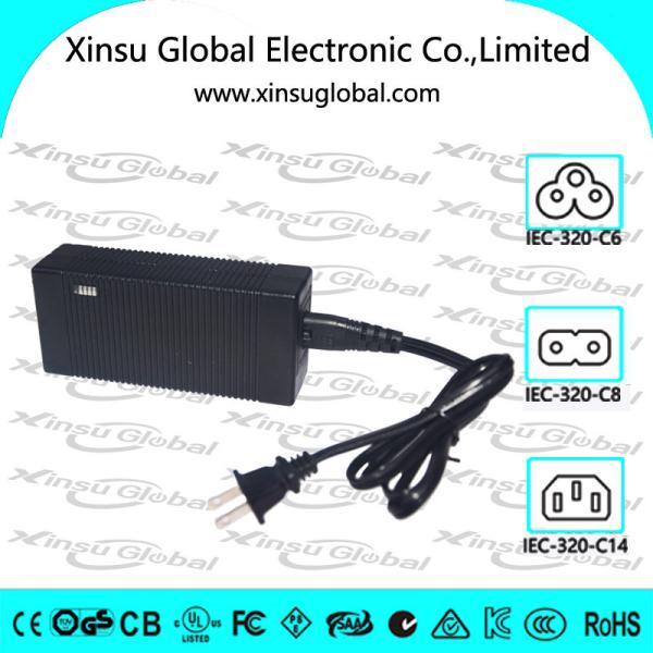 Best selling portable 12.6V 5A lithium ion battery charger with UL cUL CE GS SAA .etc