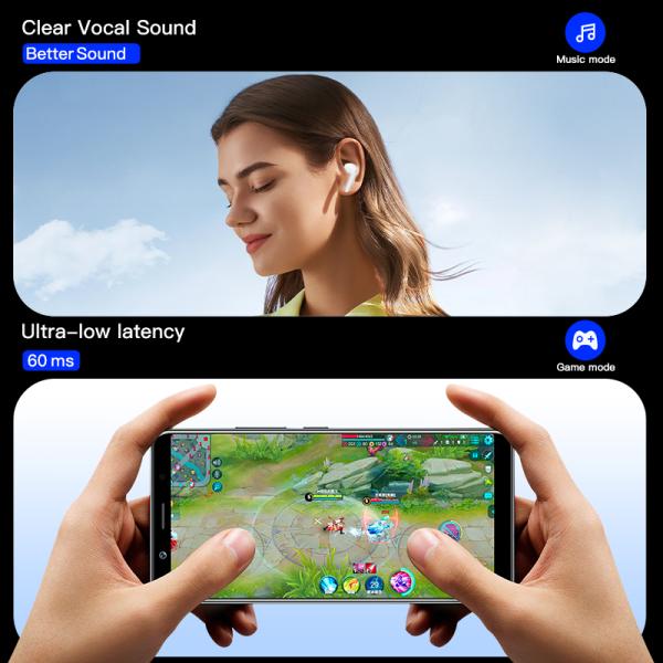 Noise Reduction Earphones Real-time Information Bluetooth 5.4 Sports Wireless