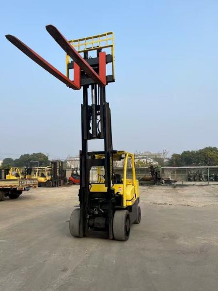 Used Hyster Diesel 7 Tons 4.5 Meters Forklift Lifting Machine Manufactured In USA