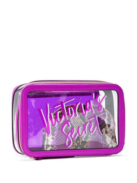 Travel Cosmetic Bag PVC   clear Toiletry Bag Set TSA Approved Travel Business Trip Cosmetic Pouch