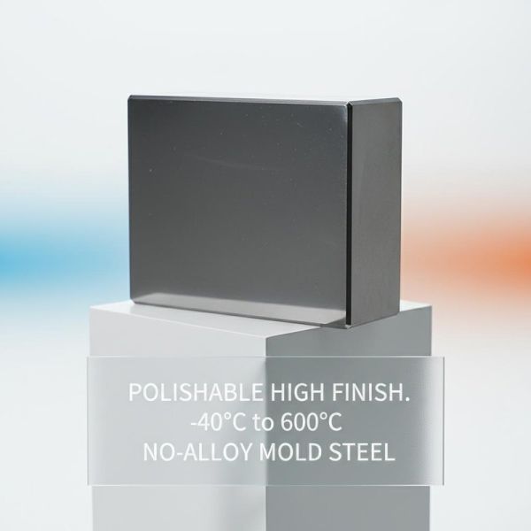 Polishable to High Finish Mold Tool Steel with -40°C to 600°C Temperature Range and No-Alloy Composition for Mold Manufacturing