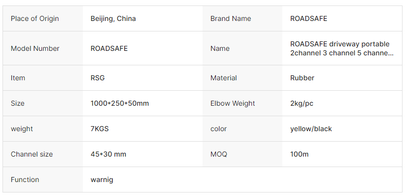  Driveway Portable Rubber Speed Bump 2channel 3 Channel 4 5 Channel Cable Ramp