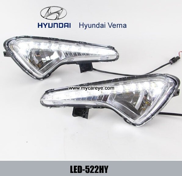 Hyundai Verna 2014 DRL LED Daytime driving Lights daylight for car