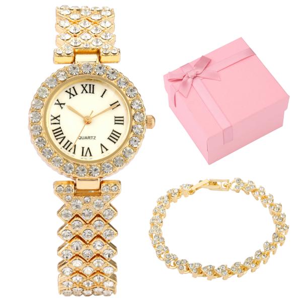 100g Women Quartz Wrist Watch , OEM Diamond Bracelet Watch For Ladies