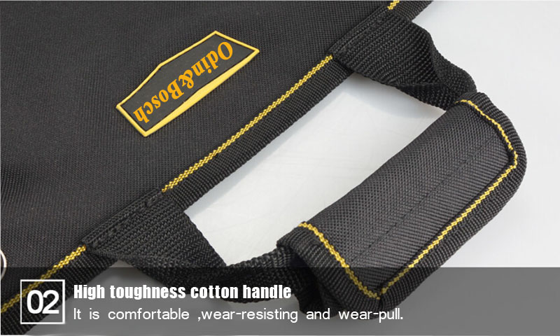 Customized Organizer Zipper Pocket Spanner Car Detailing Storage Rolling Electrician Tool Bag