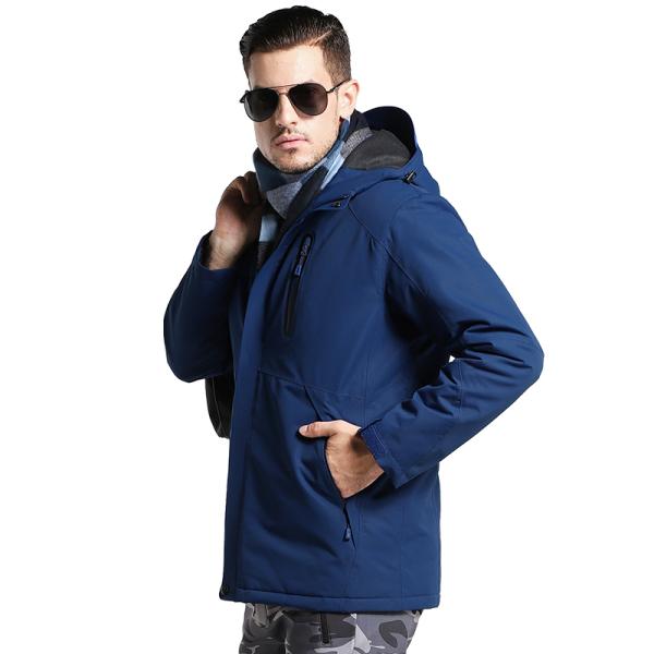 Outdoor Electric Heated Jacket Waterproof Winter Sport Three In One Men Ski Jacket