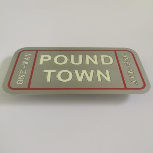 8-12 Hours Glow Time Photoluminescent Signage Samples Safety Warning