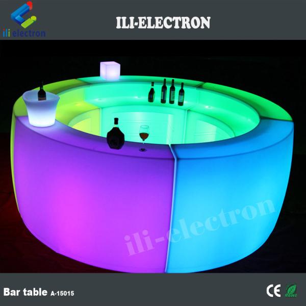 Customized LED Round Bar Counter Illuminated IP65 Water Resistant
