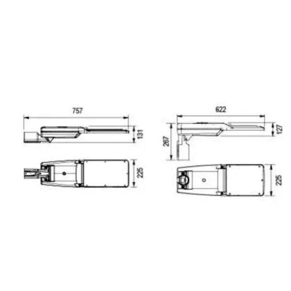 Света СИД доказательства пыли на открытом воздухе водоустойчивые, свет дороги улицы 200 ватт легкий собирают