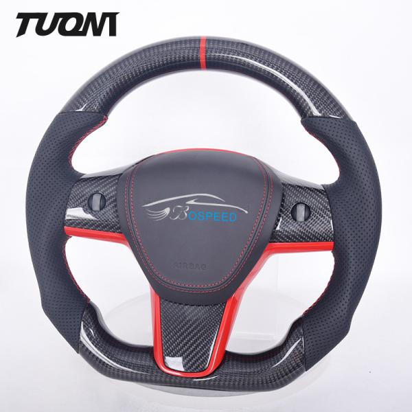Tesla Model 3 / Y Carbon Steering Wheel With 1 Year Warranty