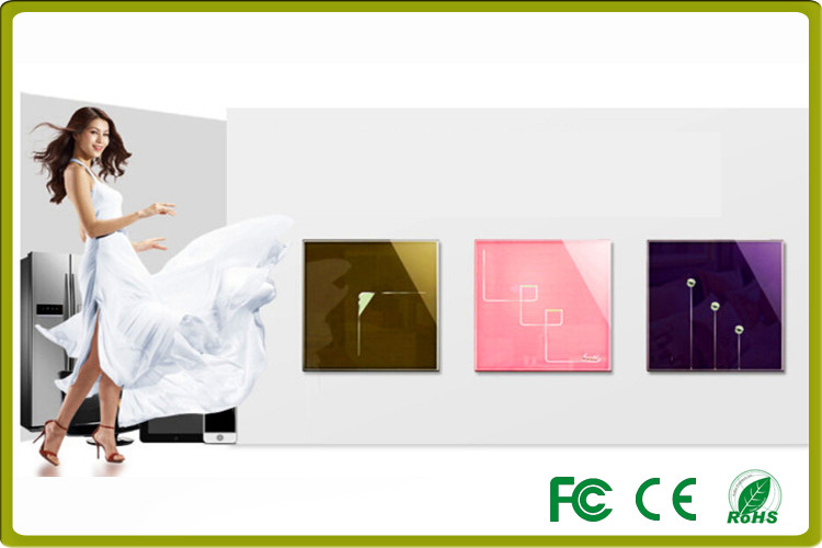crystal clear residential Home automation Smart Light Switches of Touch / remote control