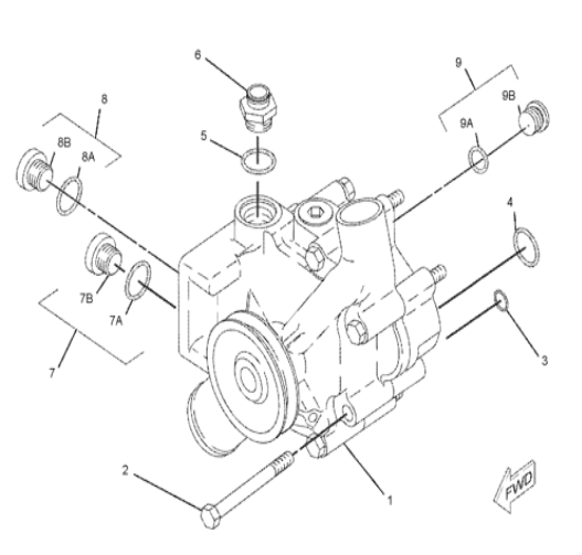 352-2139 3522139 Water Pump Excavator Engine Parts Fitting For 322C 322C FM 324D 324D FM
