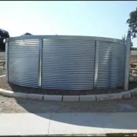 Réservoirs de stockage d'eau galvanisés ondulés de 20 m3 à 1000 m3