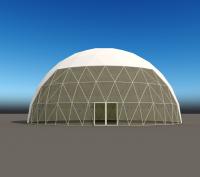 Exposição Evento Festa Tenda de Cúpula Geodésica de Aço 20M Diâmetro