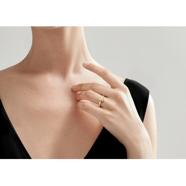 3.89g weight 18K Solid Gold Jewellery ring 2.5mm Width for Engagement Wedding