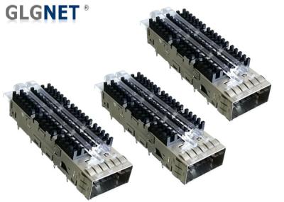 QSFP Optical Transceiver QSFP28 Cage Single Port Copper Alloy Material