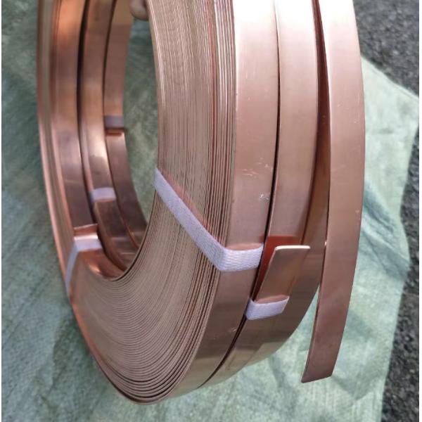 High Conductivity Flat Copper Strip 25mm X 3mm Bare Pure Copper Ground Tape