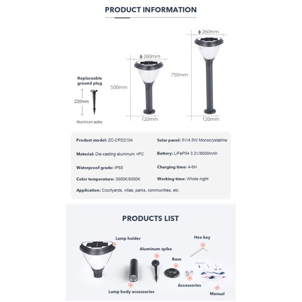5V 4.5W треугольник светодиодные солнечные светофоры солнечный пик свет для парка дворов виллы