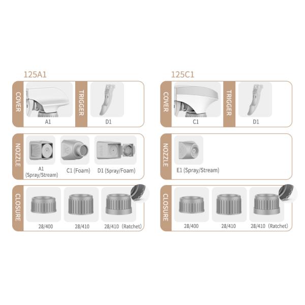 Best Quality 28/400 28/410 Plastic Foam Trigger Sprayers Water Spray Head 500ml Bottle Garden Nozzle Tube Sprayer Trigger