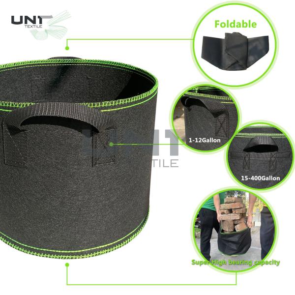 L'usine non-tissée réutilisée de poinçon d'aiguille élèvent des sacs réutilisés pour le jardin