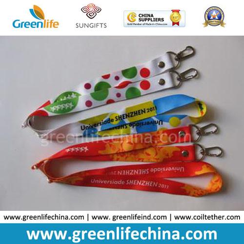Custom printed water bottle lanyard holders, neck lanyard with plastic bottle holder